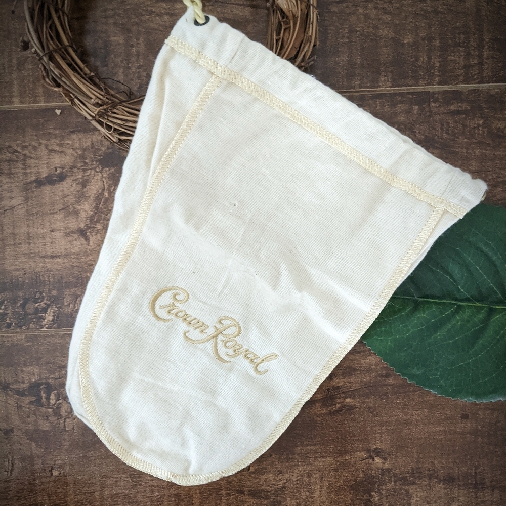 FWP Crown Royal Cream Fabric Bag